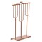Vintiquewise Small Hanukkah Menorah, 9 Branch Tea Light Candle Holders, Rose Gold QI004643.RG.S - alternate 1